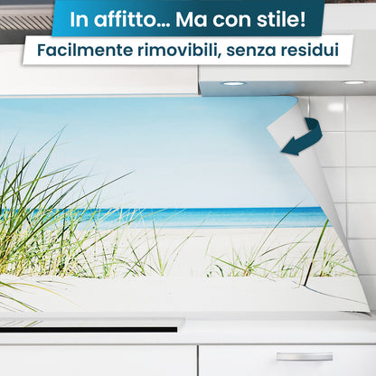 Rivestimento cucina autoadesivo - Spiaggia Baltica