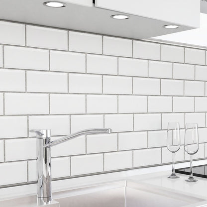Rivestimento cucina autoadesivo - Piastrelle Bianche