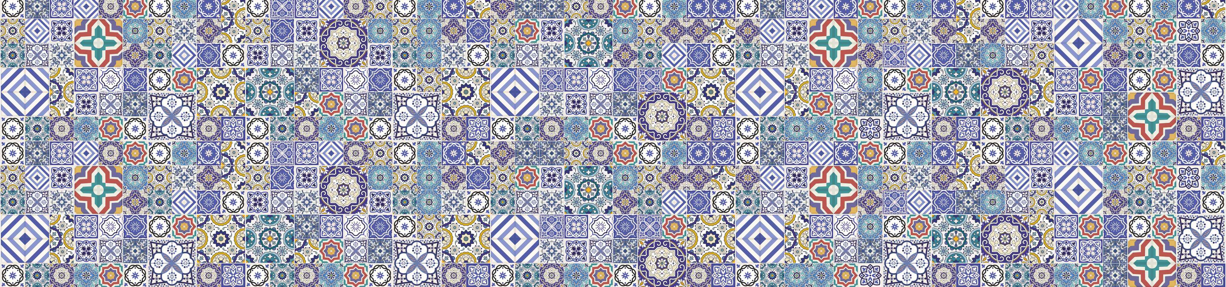 Customise your - Mosaikfliesen blau