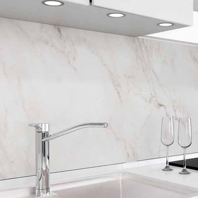 danario Küchenrückwand Motiv Marmor weiß