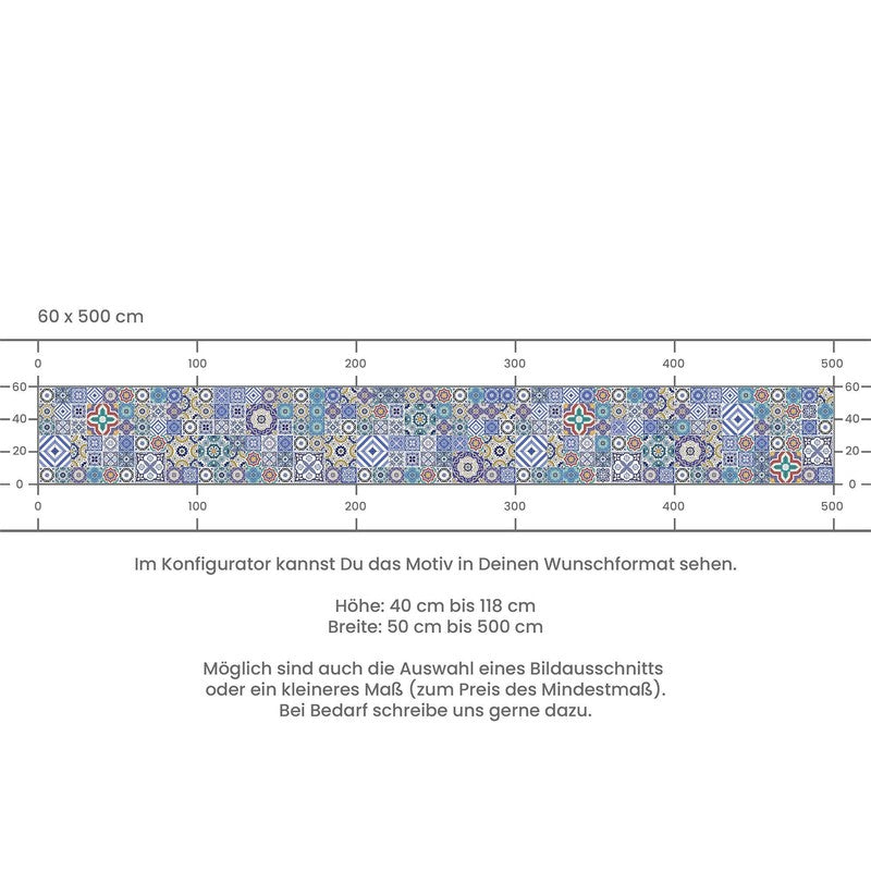 Rivestimento cucina autoadesivo - Tessere Mosaico Blu