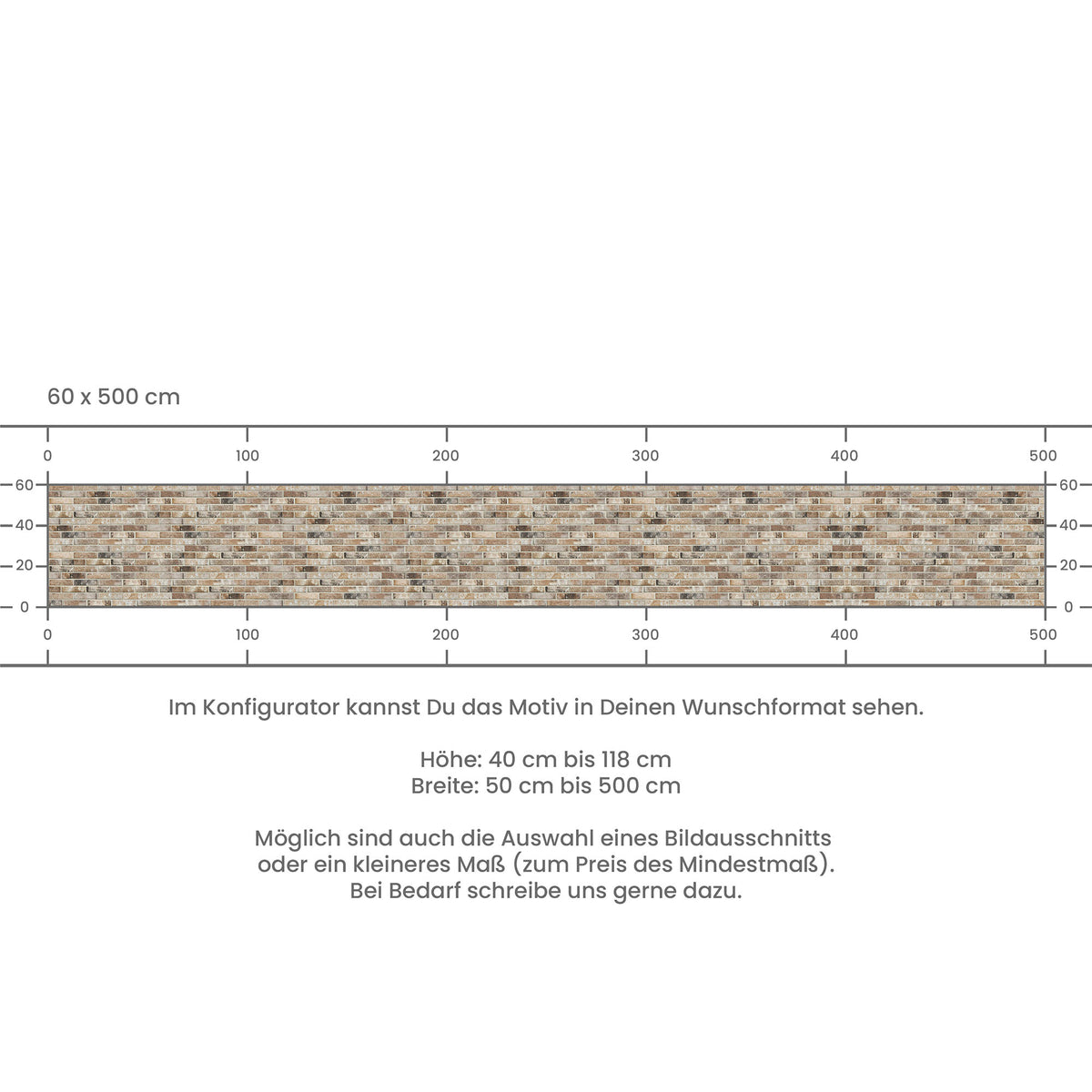 Küchenrückwand selbstklebend - Ziegelsteine