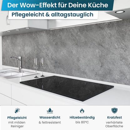 Küchenrückwand selbstklebend - Grauer Stein