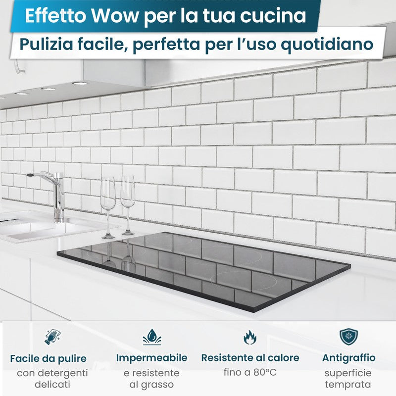 Rivestimento cucina autoadesivo - Piastrelle Bianche