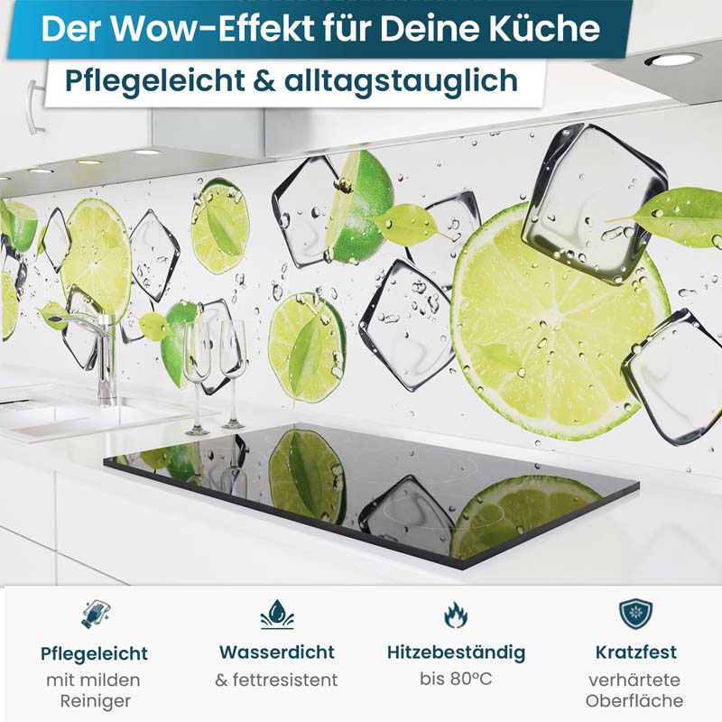 Küchenrückwand selbstklebend - Limetten