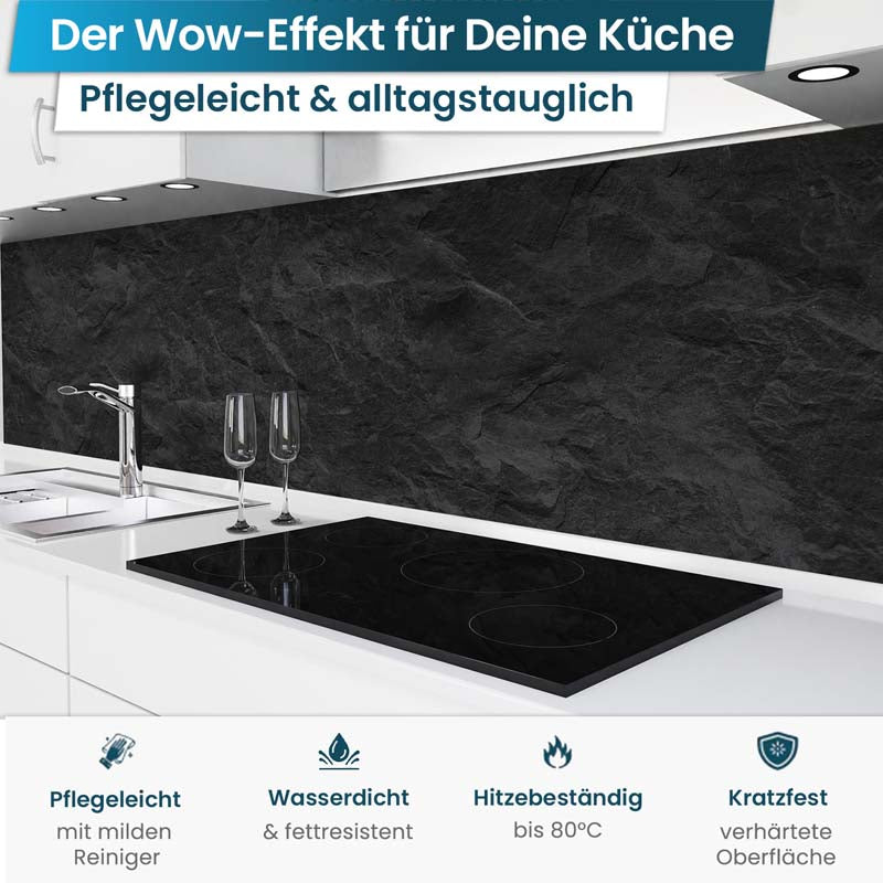 Küchenrückwand selbstklebend - Schiefer
