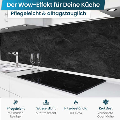 Küchenrückwand selbstklebend - Schiefer