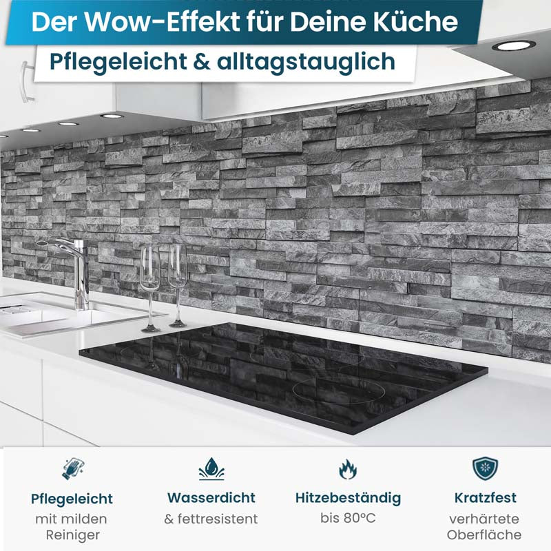 Küchenrückwand selbstklebend - Steinwand
