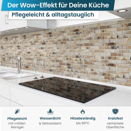Küchenrückwand selbstklebend - Ziegelsteine