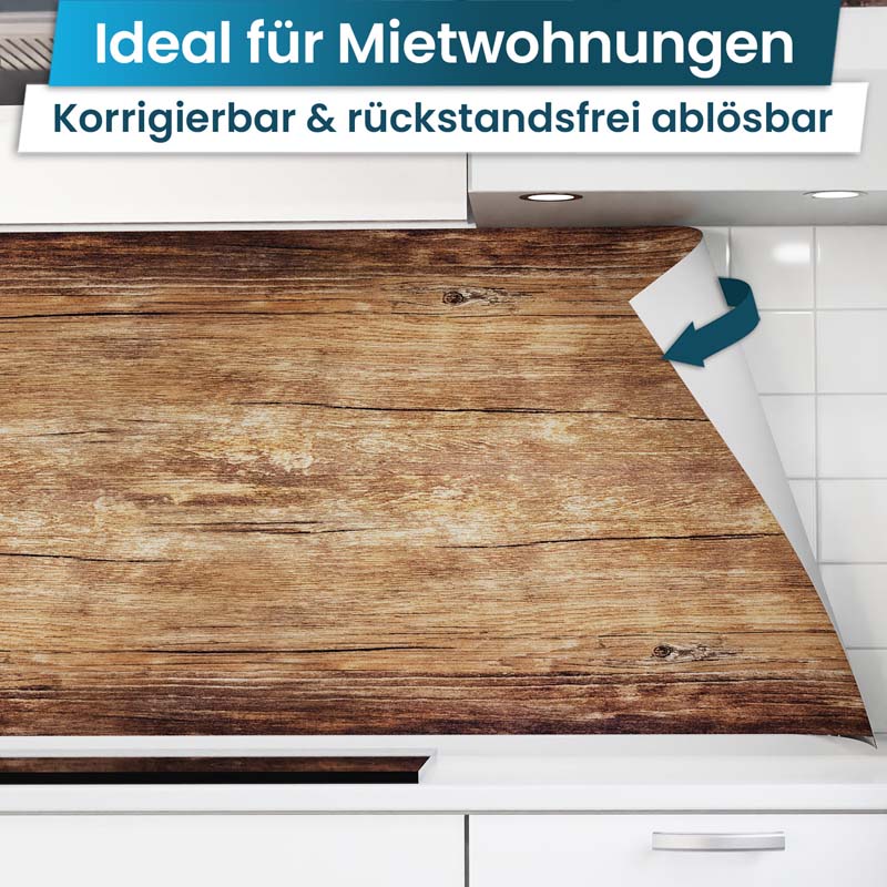 Küchenrückwand selbstklebend - Walnuss